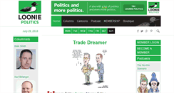 Desktop Screenshot of looniepolitics.com